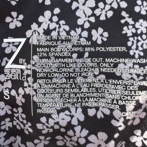 NWT Z by Zella Sports Bra - graphic floral pattern, Size S - Picture 8 of 11